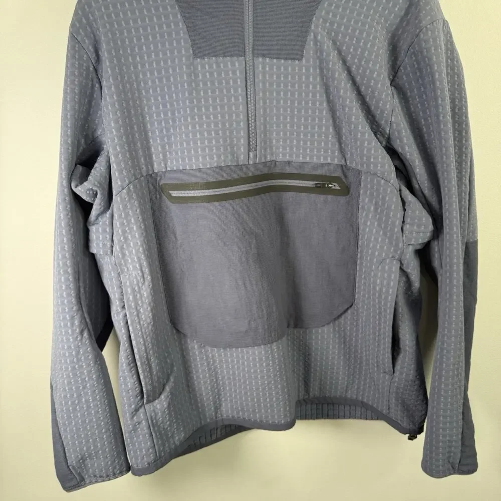 Lululemon Water Repellent Fleece Hiking Anorak Peri Purple Outdoor Mens Medium - Picture 6 of 12